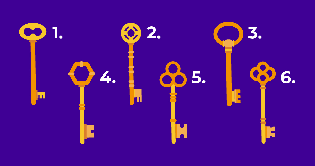 Ключ ответ решение. Тест про ключики. Ответ выбери ключ. Подбери ключик к замочку. Психологический тест ключи картинка.